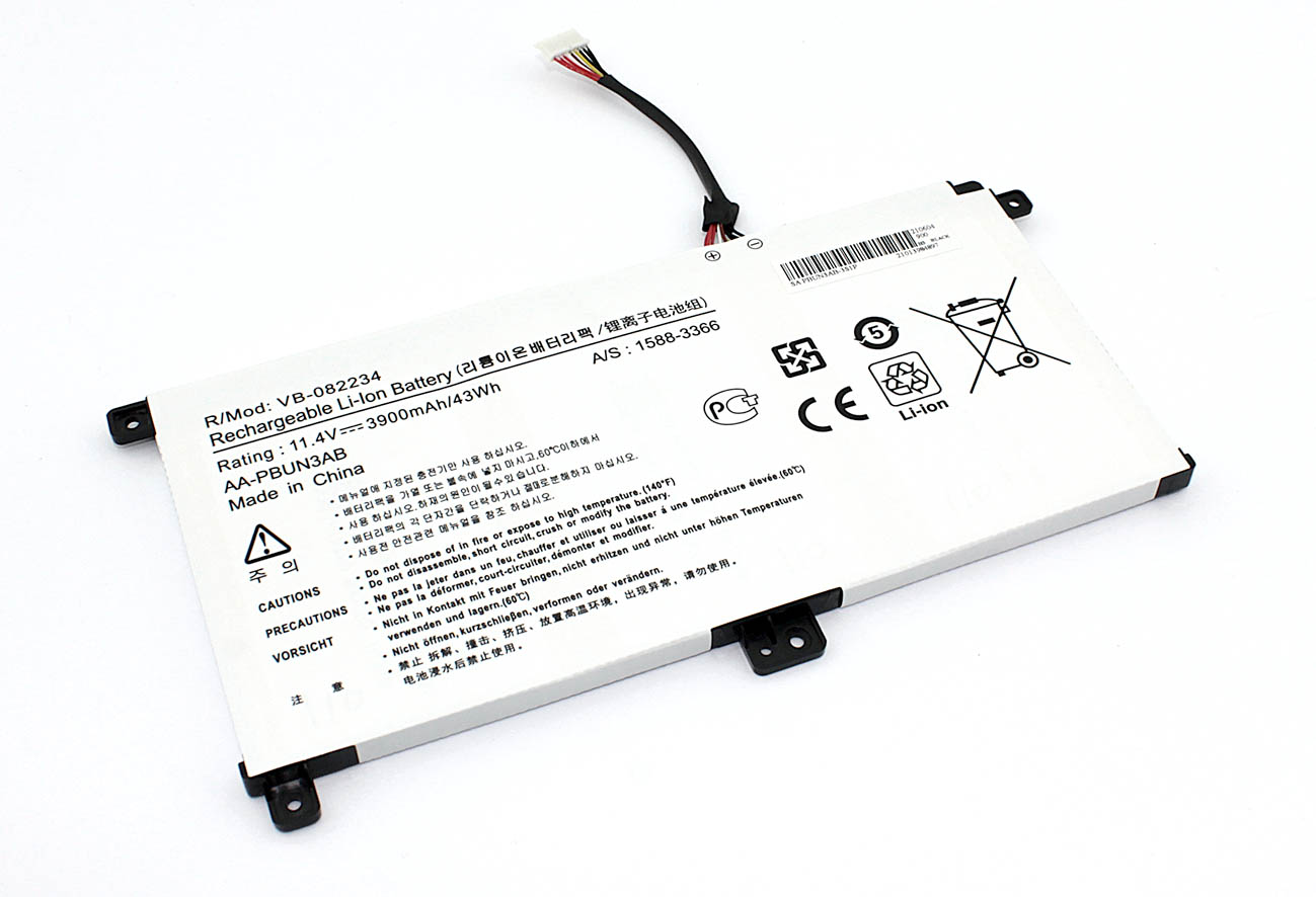 Аккумуляторная батарея для ноутбука Samsung 300E5K (AA-PBUN3AB) 11.4V 3900mAh OEM