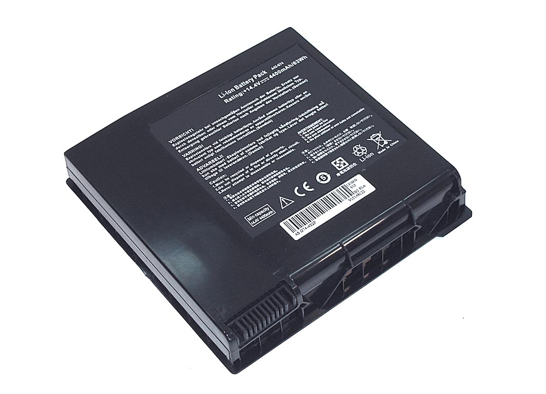 Аккумуляторная батарея для ноутбука Asus G74 14.4V 5200mAh OEM черная