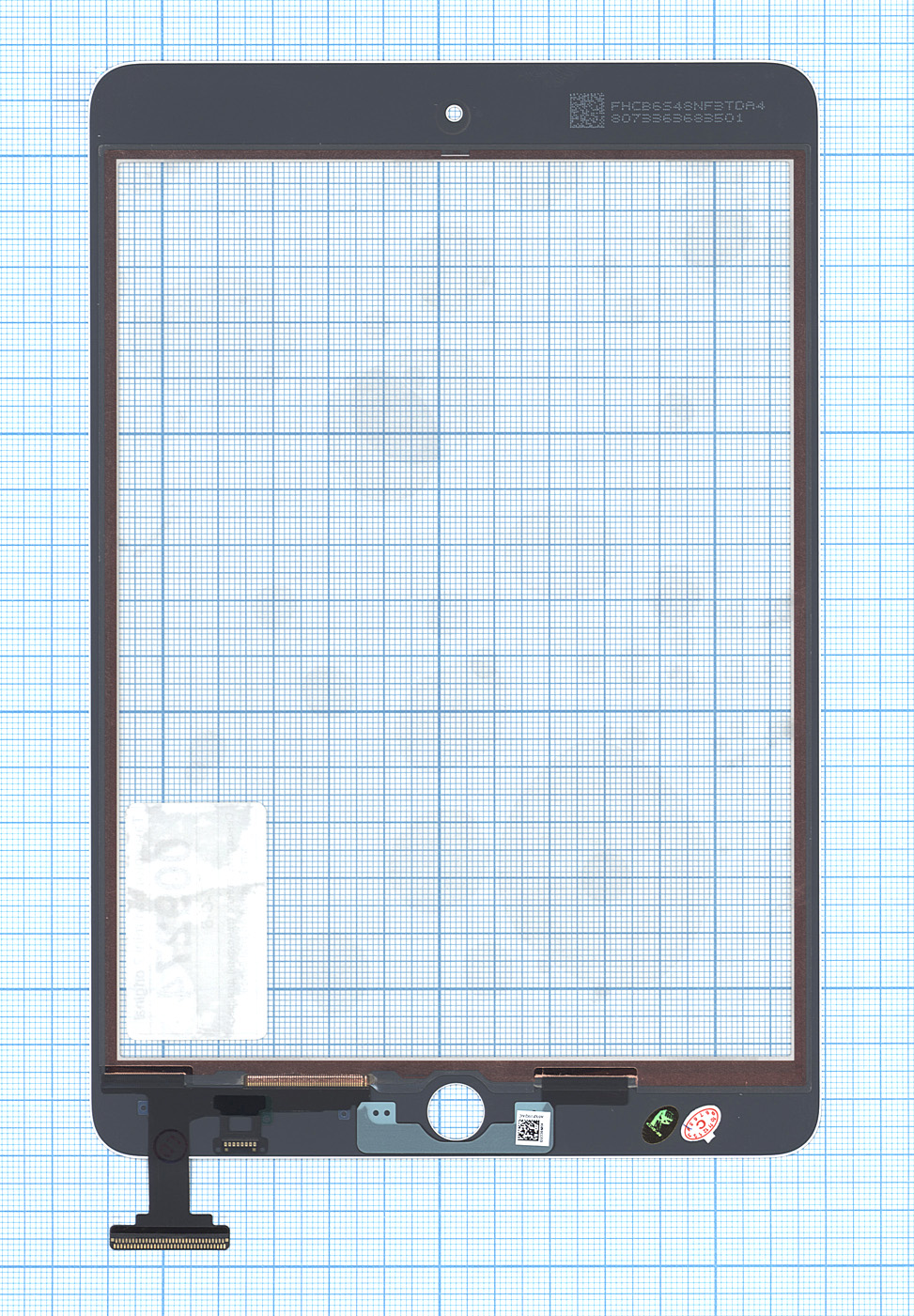 Сенсорное стекло (тачскрин) Ipad mini 2 (retina) (A1432 A1454 A1455) белое