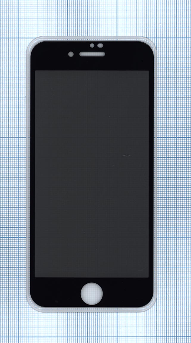 Защитное стекло Privacy "Анти-шпион" для iPhone 7/8 черное