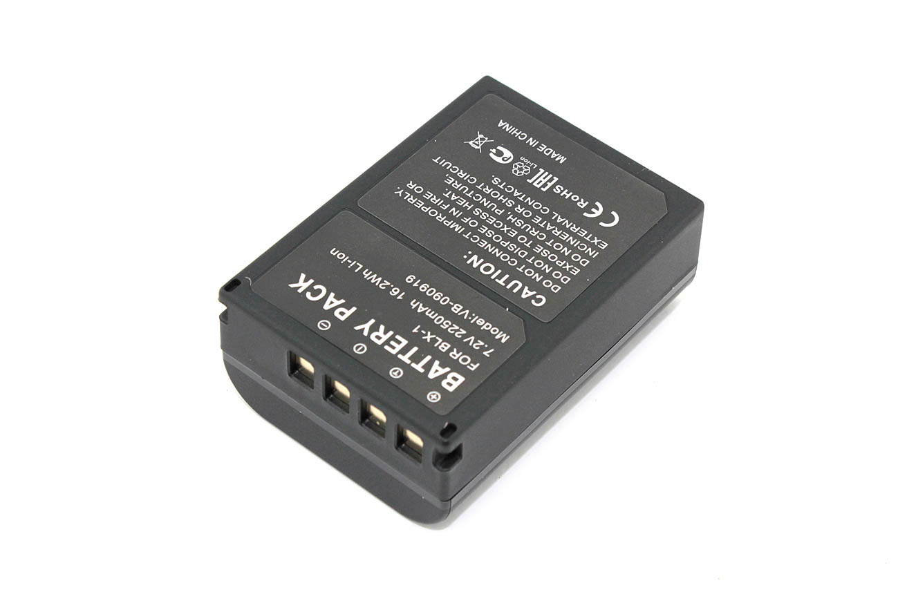Аккумуляторная батарея для фотоаппарата Olympus OM SYSTEM OM-1 (BLX-1) 7.2V 2250mAh Li-ion