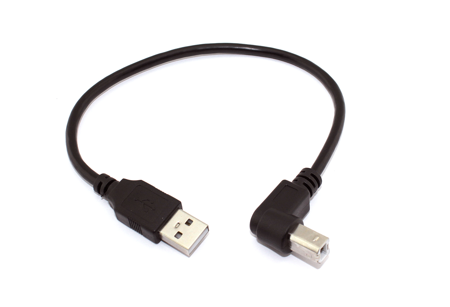 Кабель USB 2.0 на USB-B угол вверх 0,3 м