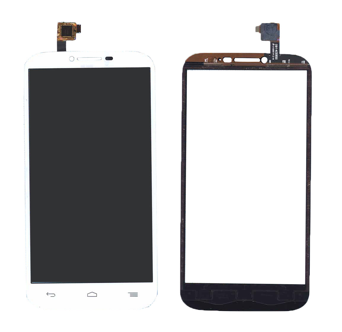 Сенсорное стекло (тачскрин) для Alcatel One Touch Pop C9 7047D белое