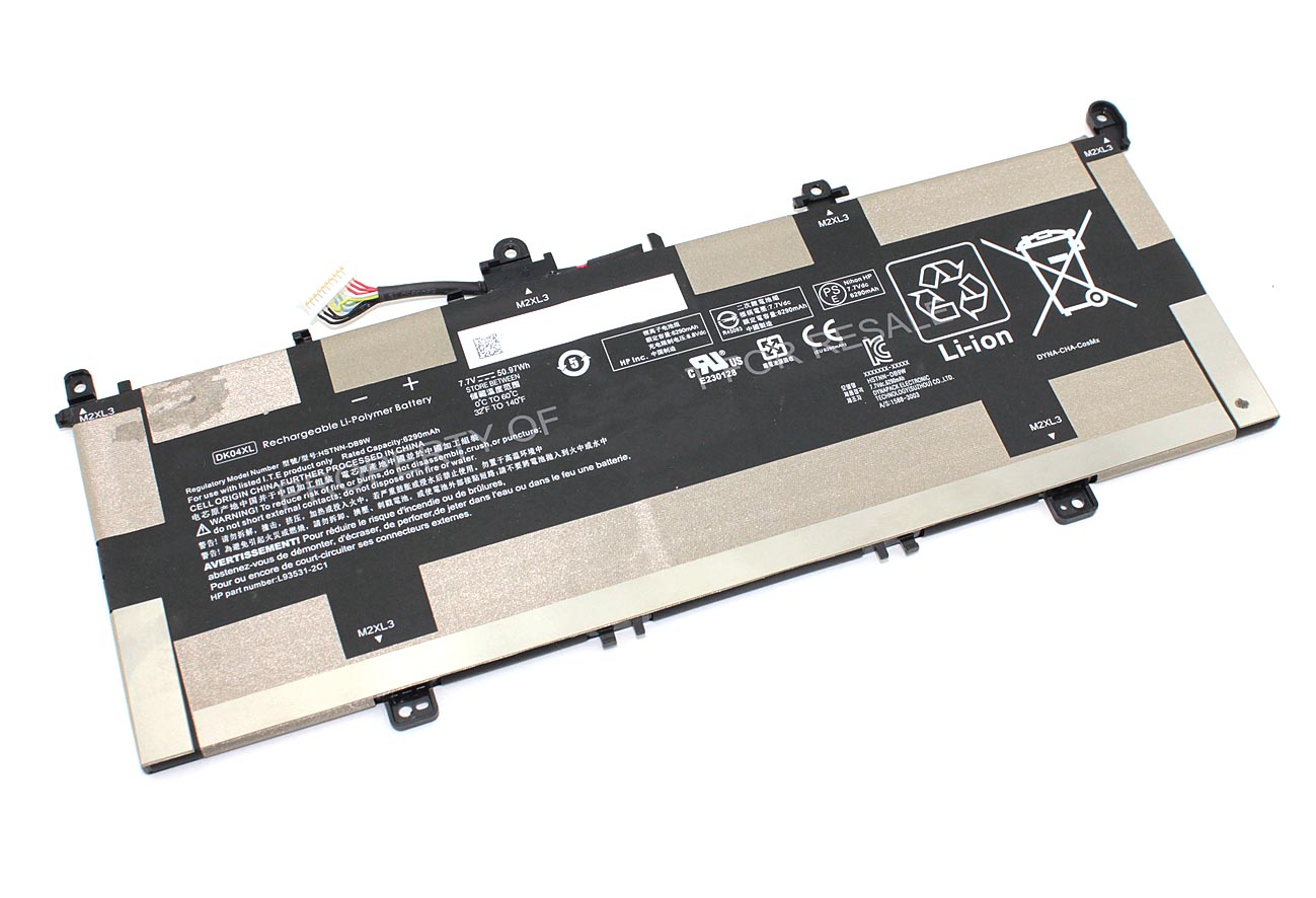 Аккумуляторная батарея для ноутбука HP Chromebook x360 13C-CA (DK04XL) 7.7V 50.97Wh
