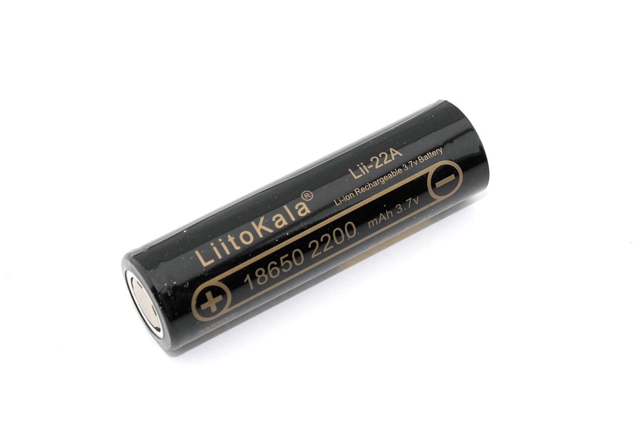 Аккумулятор типа 18650 Li-Ion LiitoKala Lii-22A 2200mAh, 3.7V