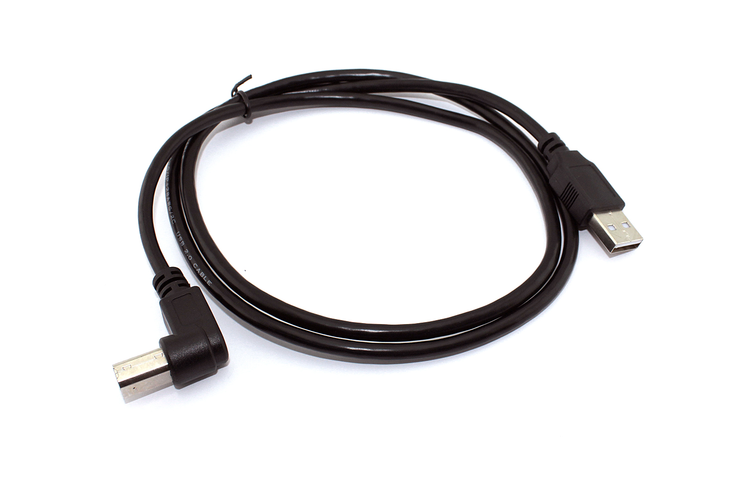 Кабель USB 2.0 на USB-B угол влево 1 м