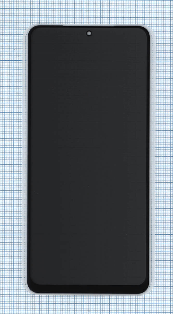 Защитное стекло Privacy "Анти-шпион" для Xiaomi Redmi Note 11S черное