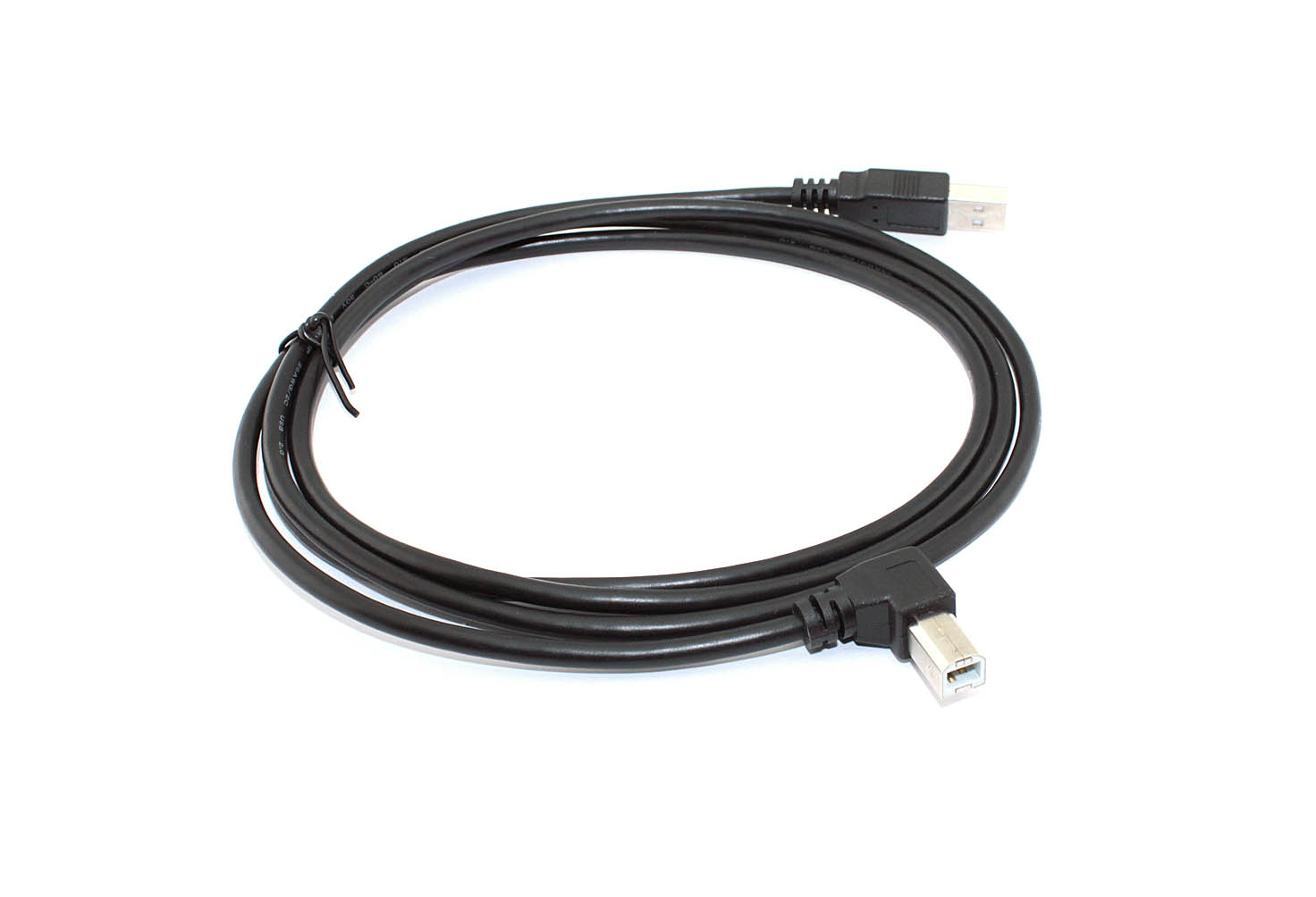 Кабель USB 2.0 на USB-B угол влево 1,5 м