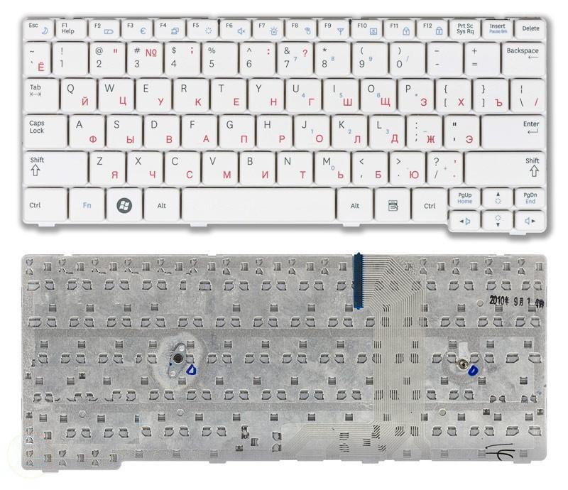 Клавиатура для ноутбука Samsung NF110 белая