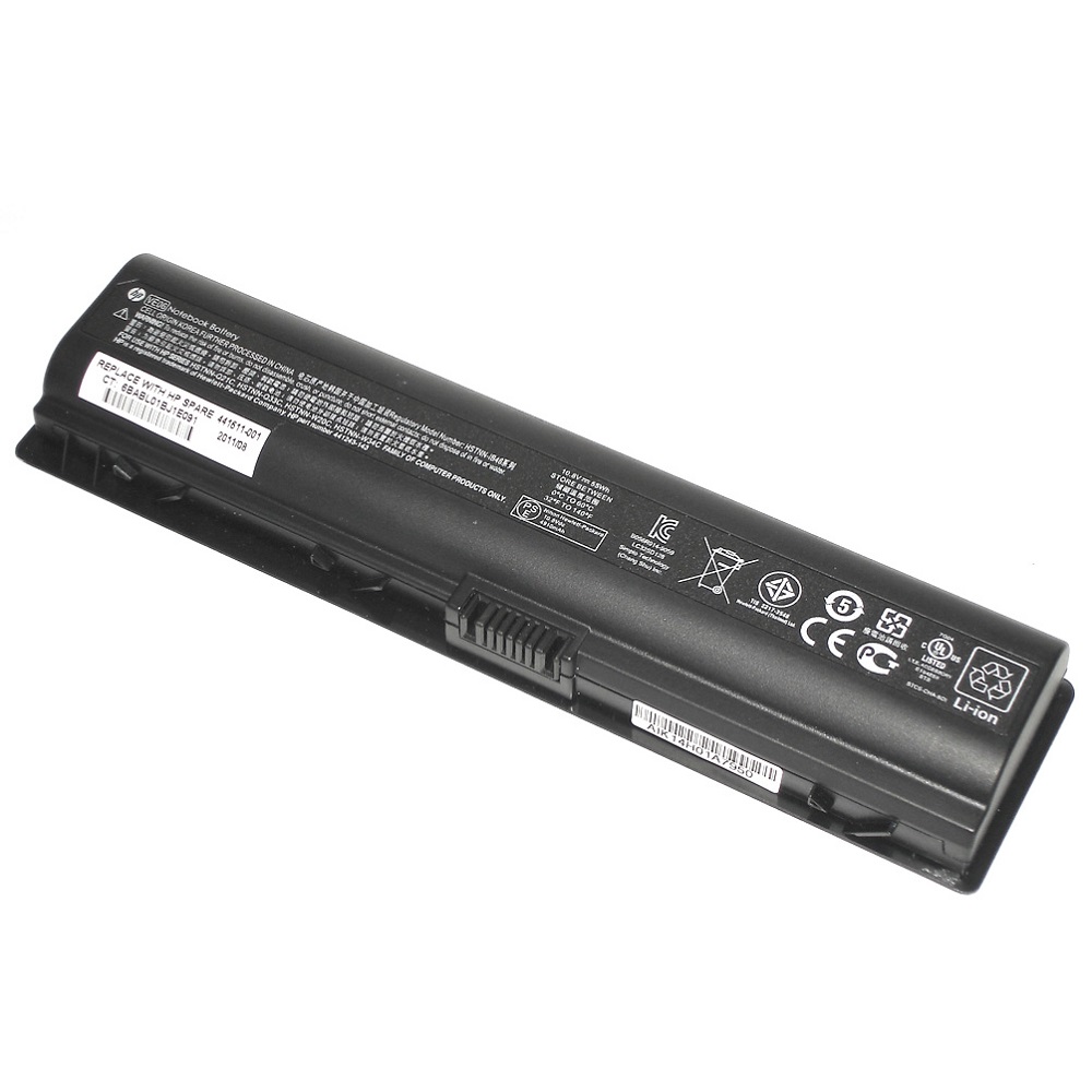 Аккумуляторная батарея для ноутбука HP Pavilion DV2000 DV6000 47-56Wh черная