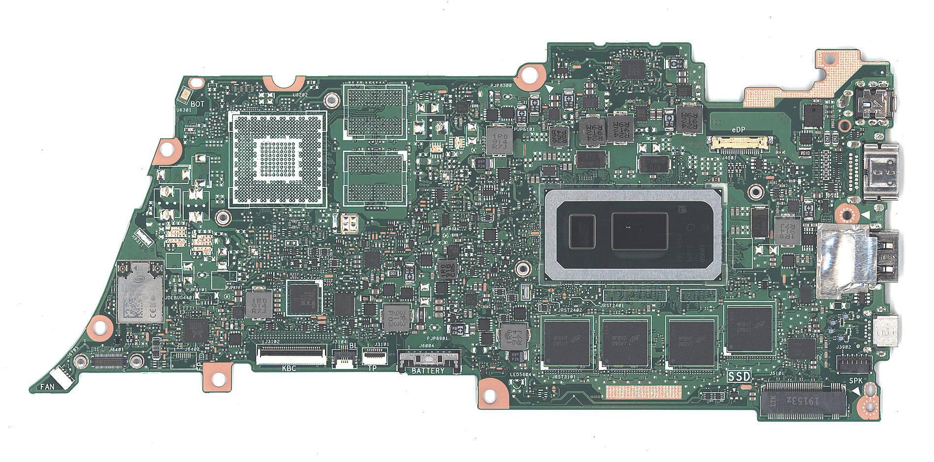 Материнская плата для Asus UX433FA 8G/I3-8145U 90NB0JR0-R00080