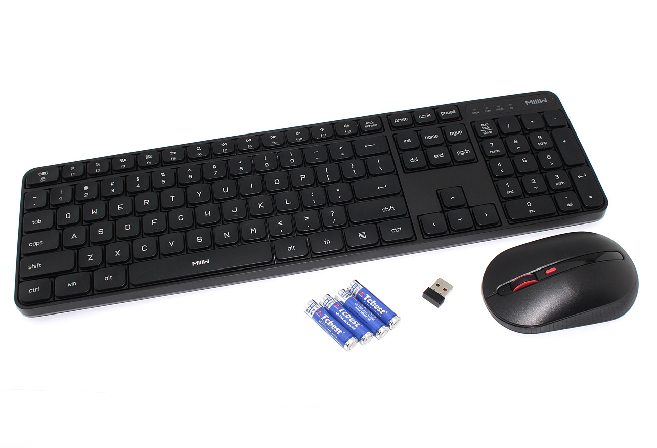 Комплект клавиатура и мышь Xiaomi MIIIW Wireless Keyboard and Mouse (англ. раскладка) MWWK01/MWMM01