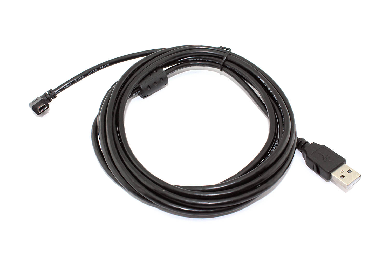 Кабель USB Type A на Mini USB угол вправо 3 м