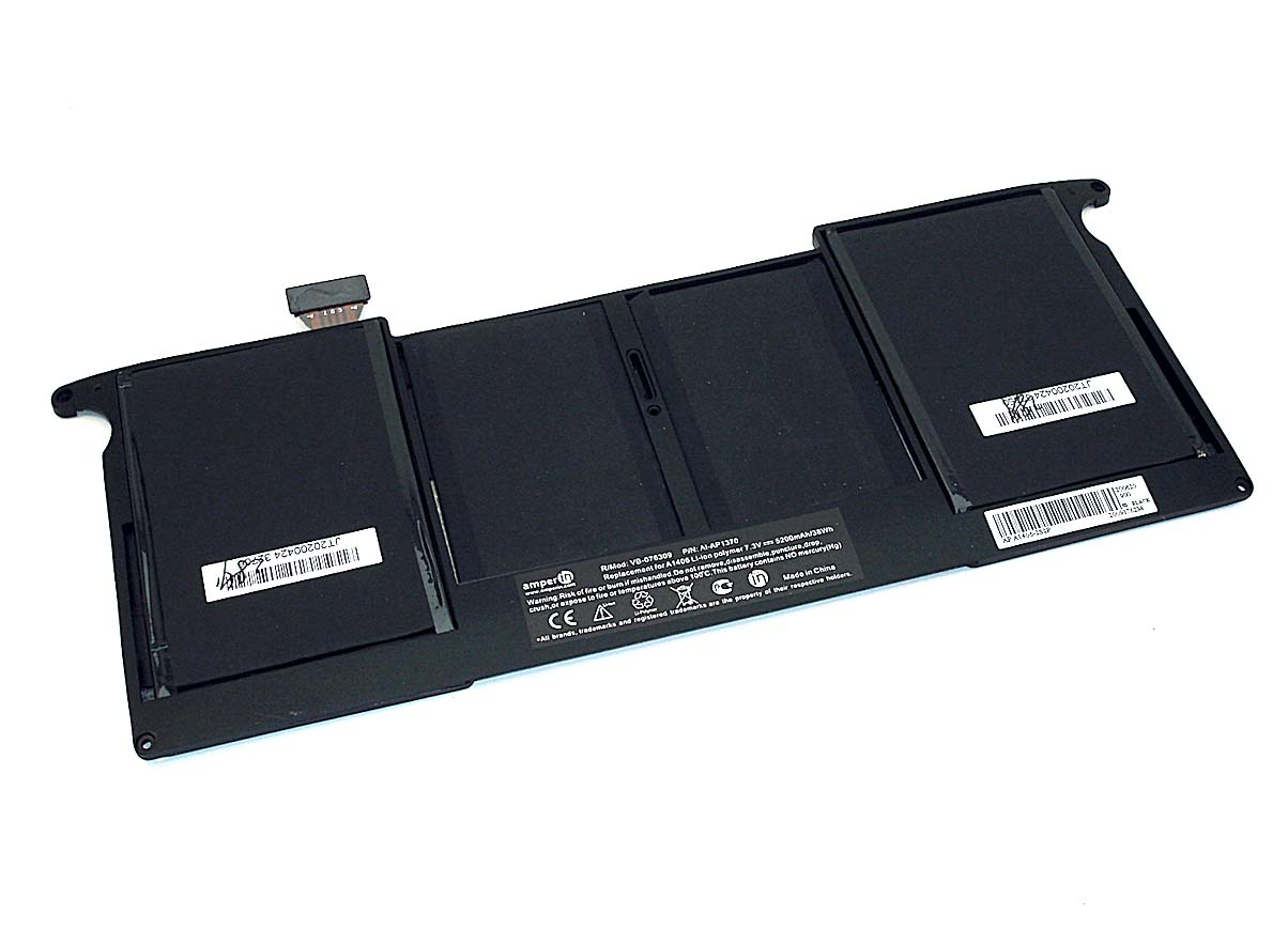 Аккумуляторная батарея Amperin для ноутбука Apple MacBook Air A1370 A1406 35Wh AI-AP1370