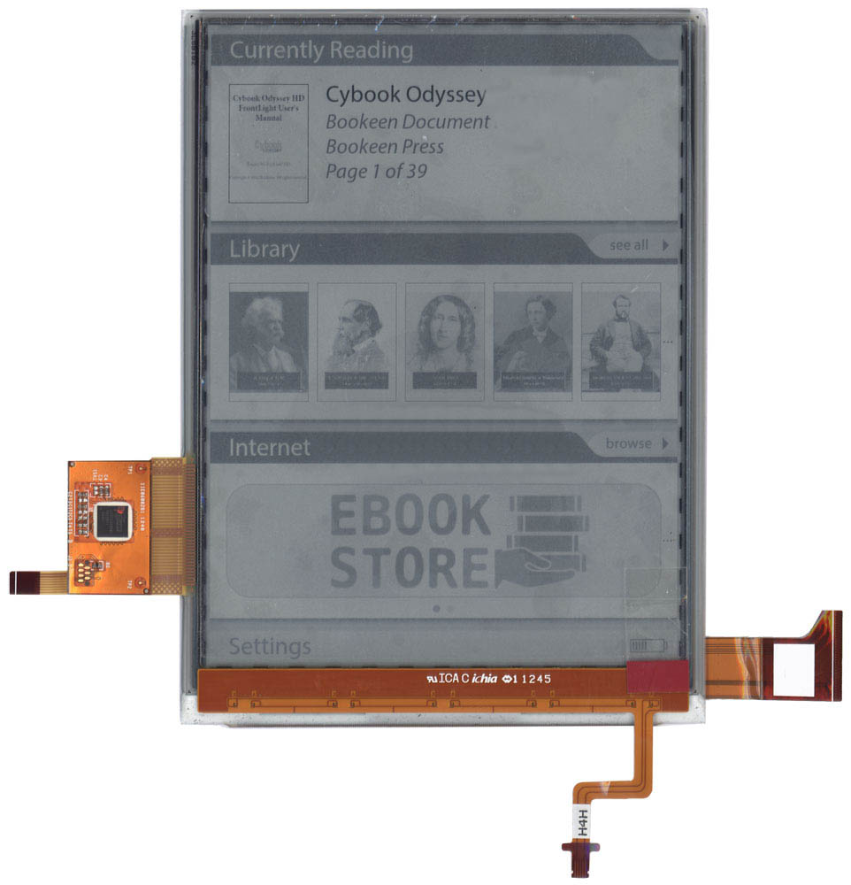 Экран для электронной книги e-ink 6" PVI ED060XH2 + touchscreen