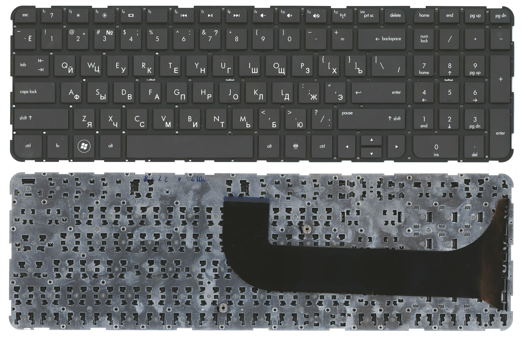 Клавиатура для ноутбука HP Pavilion M6-1000 Envy M6-1100 M6-1200 черная