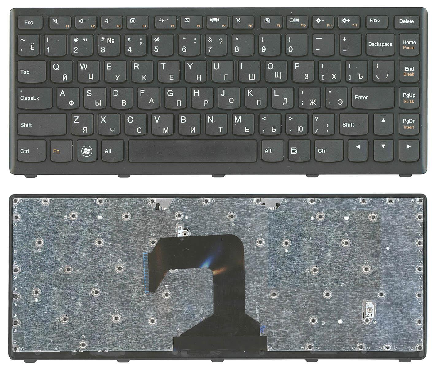 Клавиатура для ноутбука Lenovo IdeaPad S300 S400 S405 черная