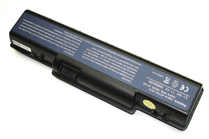 Аккумуляторная батарея для ноутбука Acer Aspire 2930, 4230 11,1V 10400mAh OEM черная