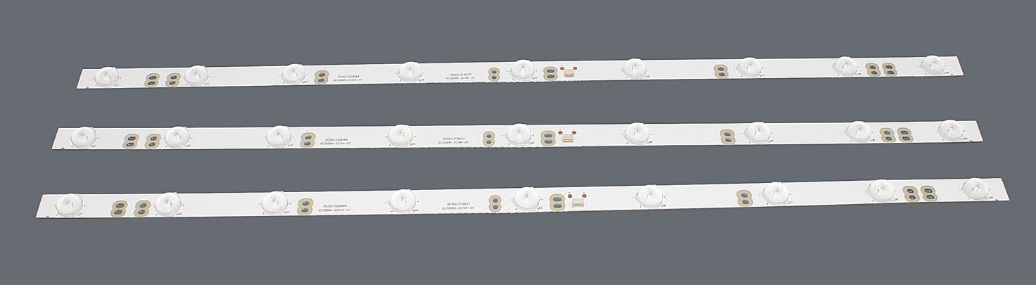 Светодиодная подсветка TV 32" GC32D09-ZC14F-05 Dexp F32C7100B F32C7000B (комплект 3шт)