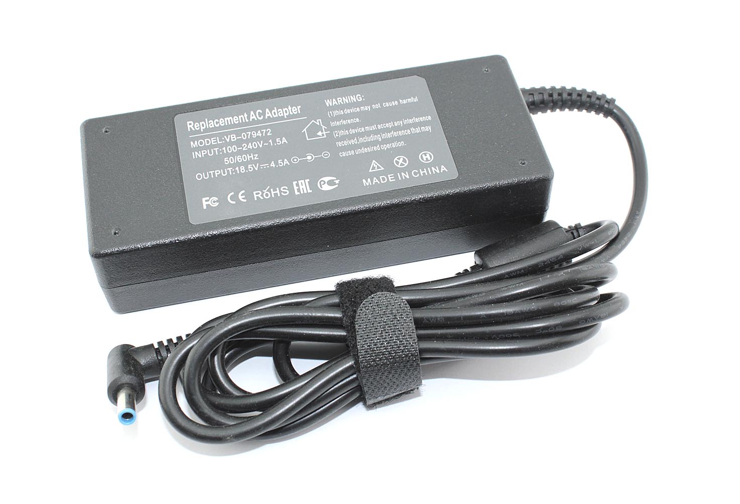 Блок питания (сетевой адаптер) для ноутбуков HP 18.5V 4.5A 4pin female 83W OEM