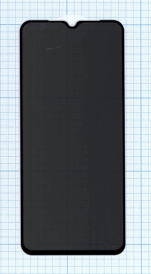 Защитное стекло Privacy "Анти-шпион" для Samsung Galaxy A14 5G (SM-A145) черное