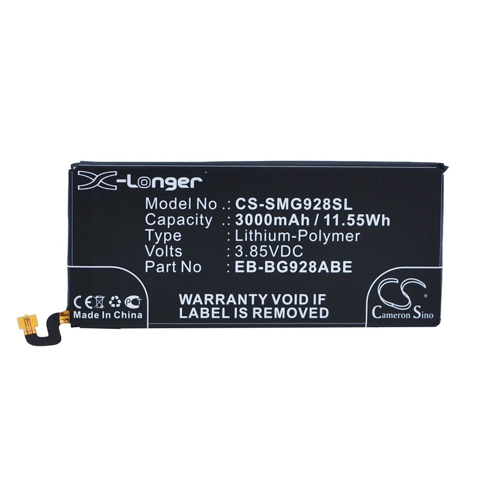Аккумулятор CS-SMG928SL EB-BG928ABE для Samsung Galaxy S6 Edge+, 3.85V / 3000mAh / 11.55Wh