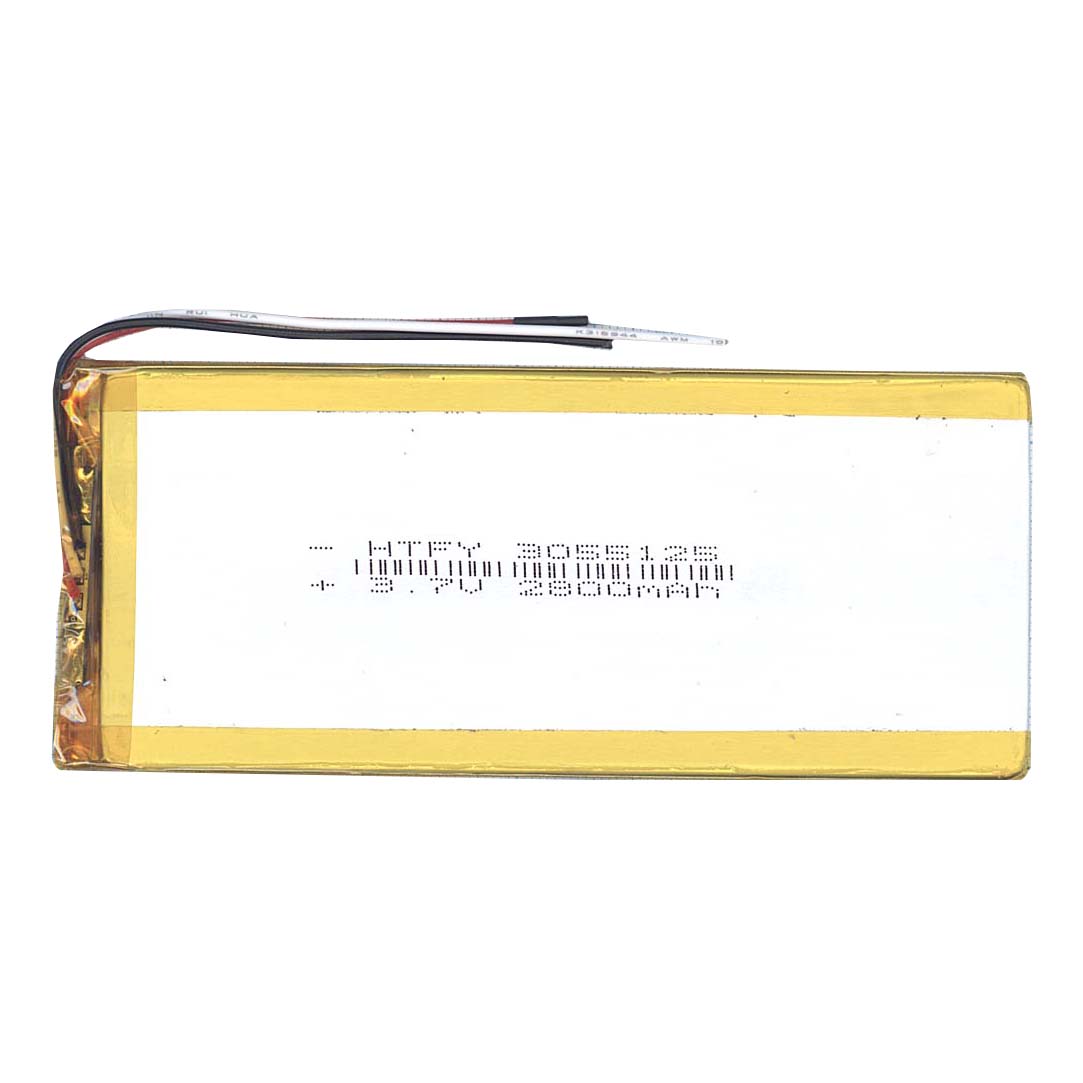 Аккумулятор Li-Pol (батарея) 3*55*125мм 3pin 3.7V/2800mAh