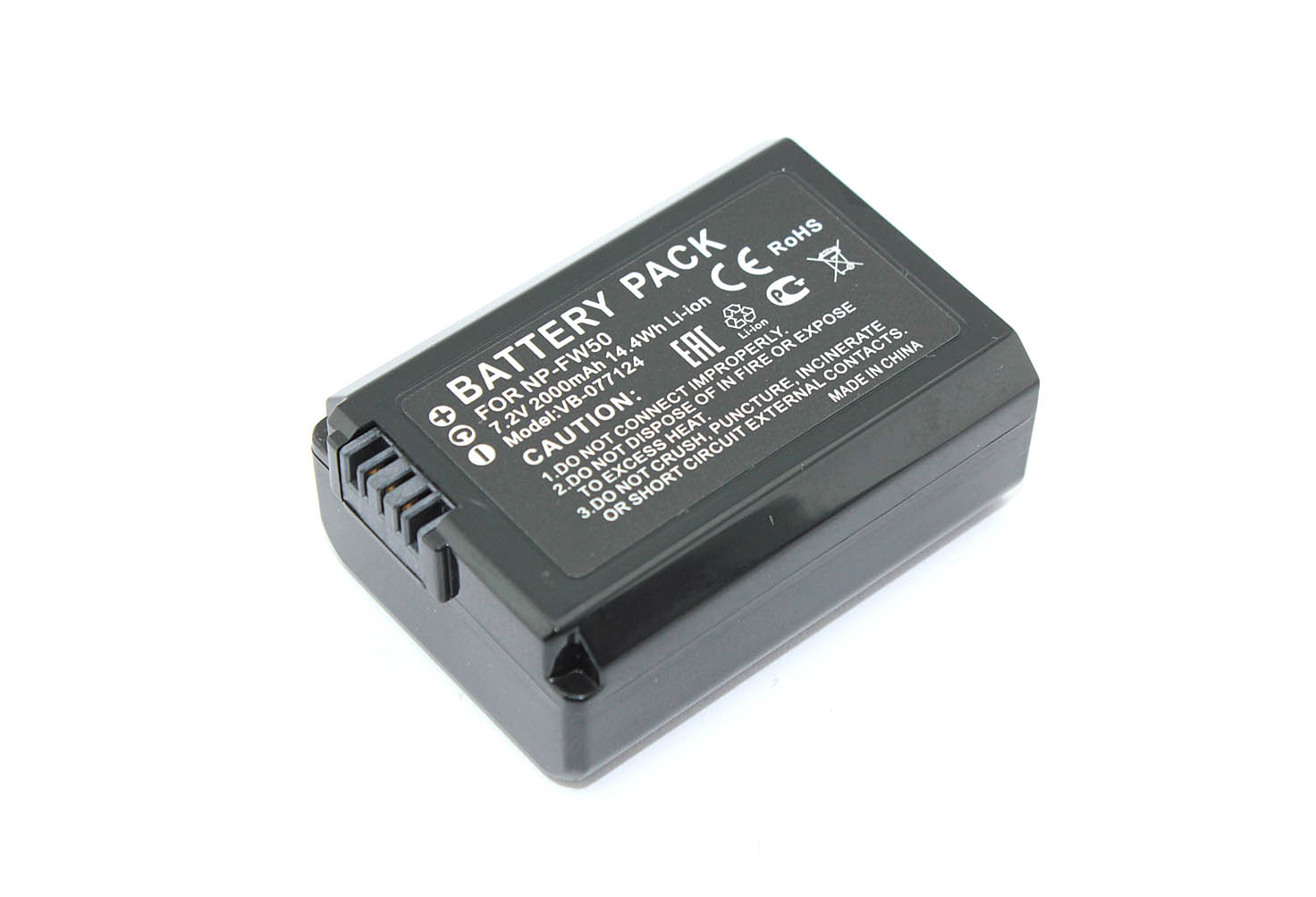Аккумуляторная батарея для фотоаппарата Sony Alpha A7 II (NP-FW50) 7.2V 2000mAh Li-ion